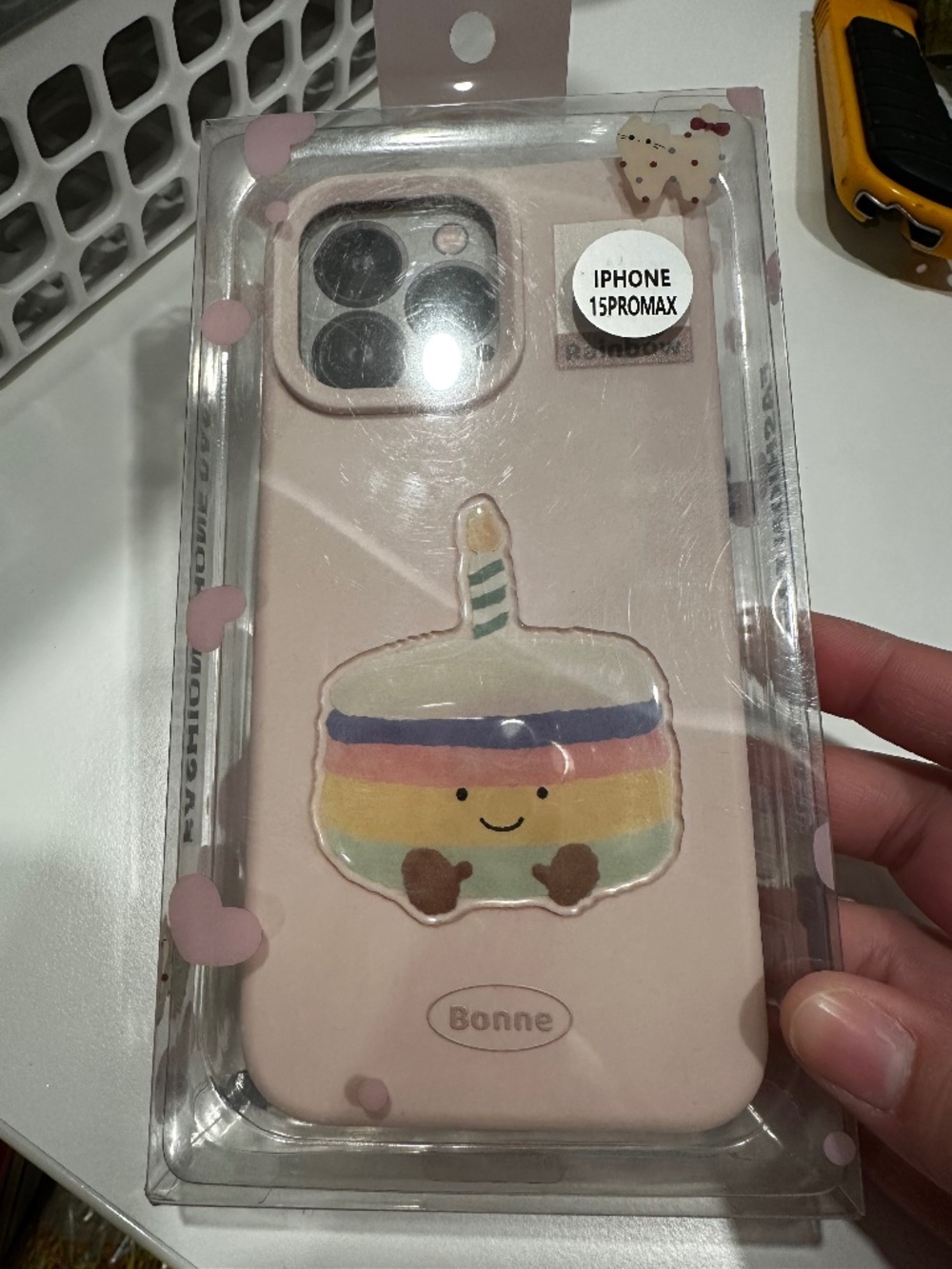 iPhone 15 pro max Jellycat Rainbow cake phone case BNIB
